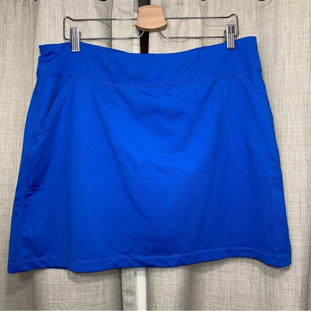 Maggie Lane Royal Blue Skort Skirt Shorts Sz XL Stretch Active Wear Golf Tennis - Picture 12 of 12